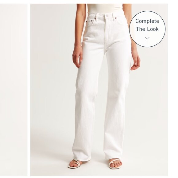 HIGH RISE 90'S RELAXED JEANS - VINTAGE WHITE - Picture 1 of 6